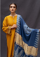 Premium Dhanak Embroidered Suit 3PC 24