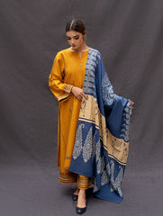 Premium Dhanak Embroidered Suit 3PC 24