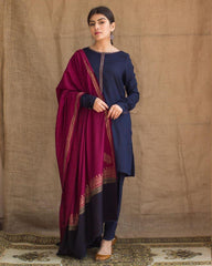 Premium Dhanak Embroidered Suit 3PC 26