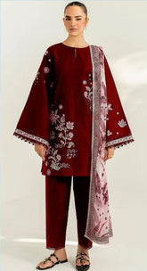 Premium Dhanak Embroidered Suit 3PC 21