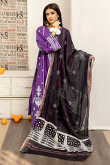 Premium Dhanak Embroidered Suit 3PC - 19