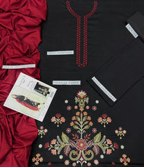 Premium Dhanak Embroidered Suit 3PC - 17