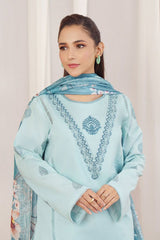 Premium Dhanak Embroidered Suit 3PC - 03