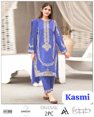 Premium Dhanak Embroidered Suit 2PC - 05