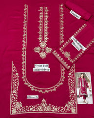 Premium Dhanak Embroidered Suit 2PC - 06