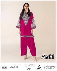 Premium Dhanak Embroidered Suit 2PC - 09