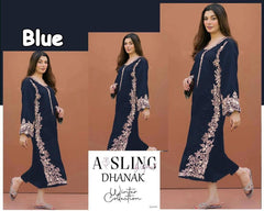 Premium Dhanak Embroidered Suit 2PC - 14