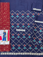 Maria B Kids 3 Peace Lawn Embroidered Unstitched Suit Vol 3