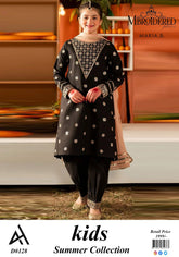 Maria B Kids 3 Peace Lawn Embroidered Unstitched Suit DD-02