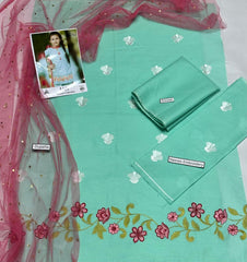 Maria B Kids 3 Peace Lawn Embroidered Unstitched Suit Vol 1