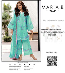 Premium Lawn 3PC Embroidered Suit 08