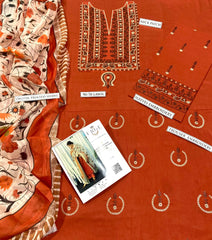 URGE Premium Airjet Lawn 3PC Embroidered Collection Lawn 02