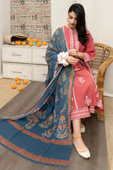URGE Premium Airjet Lawn 3PC Embroidered Collection Lawn 08