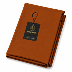 Four seasons sapphire wash n wear unstitched Rust Gold