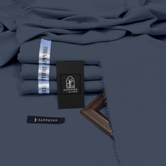 Four seasons sapphire wash n wear unstitched Gray