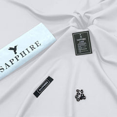 Four seasons summer soft wash n wear unstitched - Egg white