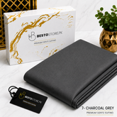 Bestostore Premium Charcoal Grey 112×84 Wash & Wear Suiting for Men – Soft Feel, Elegant Fall & Lasting Shine