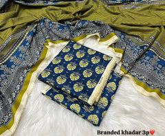 3 Piece khadar Baroque brand Ladies Suit - vol 10