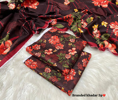 3 Piece khadar Baroque brand Ladies Suit - vol 4