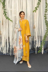 Premium Dhanak Embroidered Suit 3PC - 01
