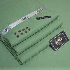 Grace Wash & Wear Premium Men's Unstitched Suit - Light Green