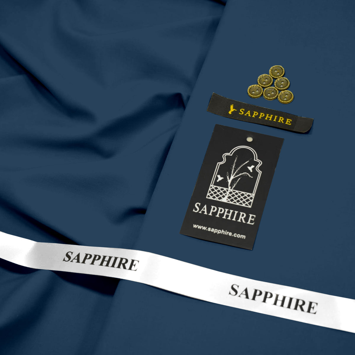 Four seasons wash n wear unstitched - Sapphire