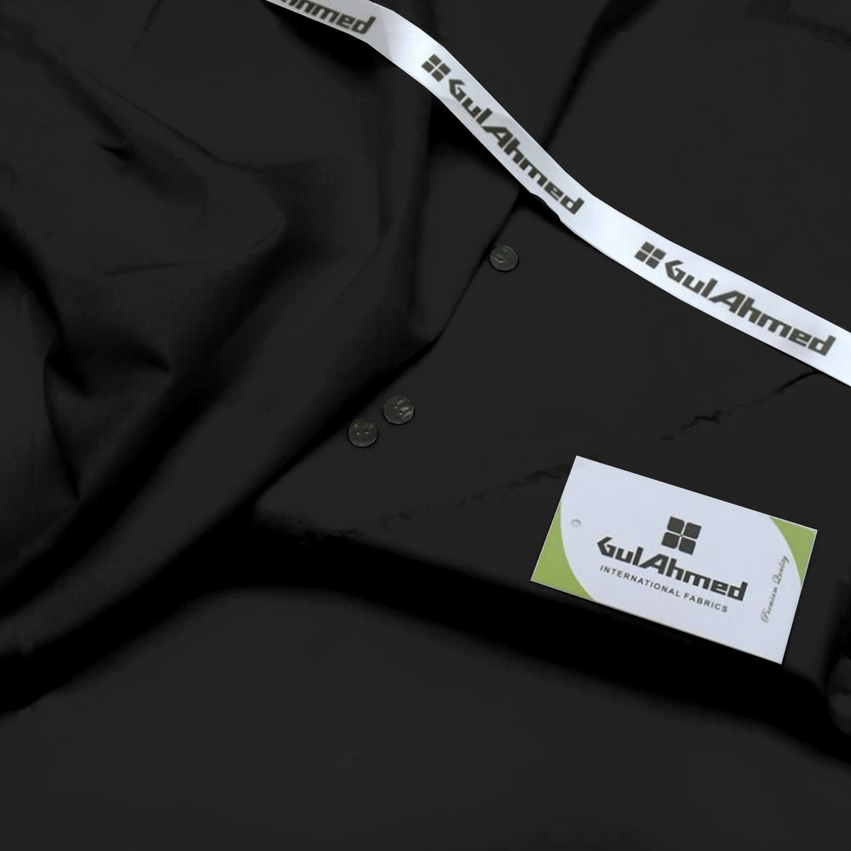Gul Ahmed Soft Cotton Unstitched Summer - Black