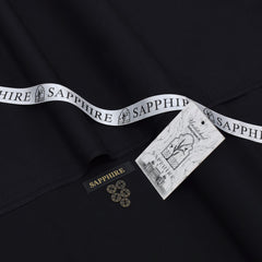 Sapphire Black Wash & Wear Men’s Suit –premium Wrinkle-Free Summer Fabric