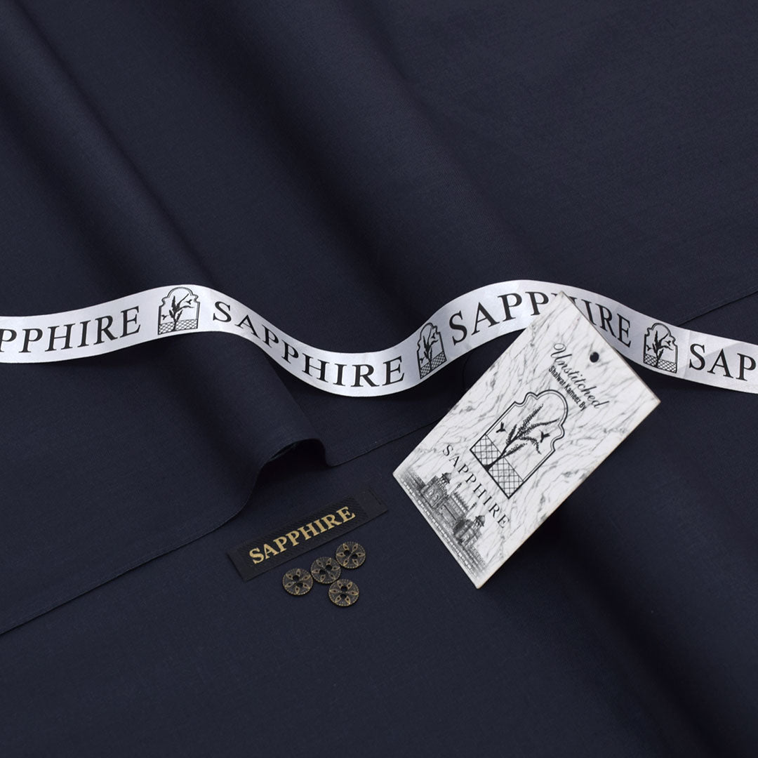 Sapphire Charcoal Wash & Wear Men’s Suit –premium Wrinkle-Free Summer Fabric