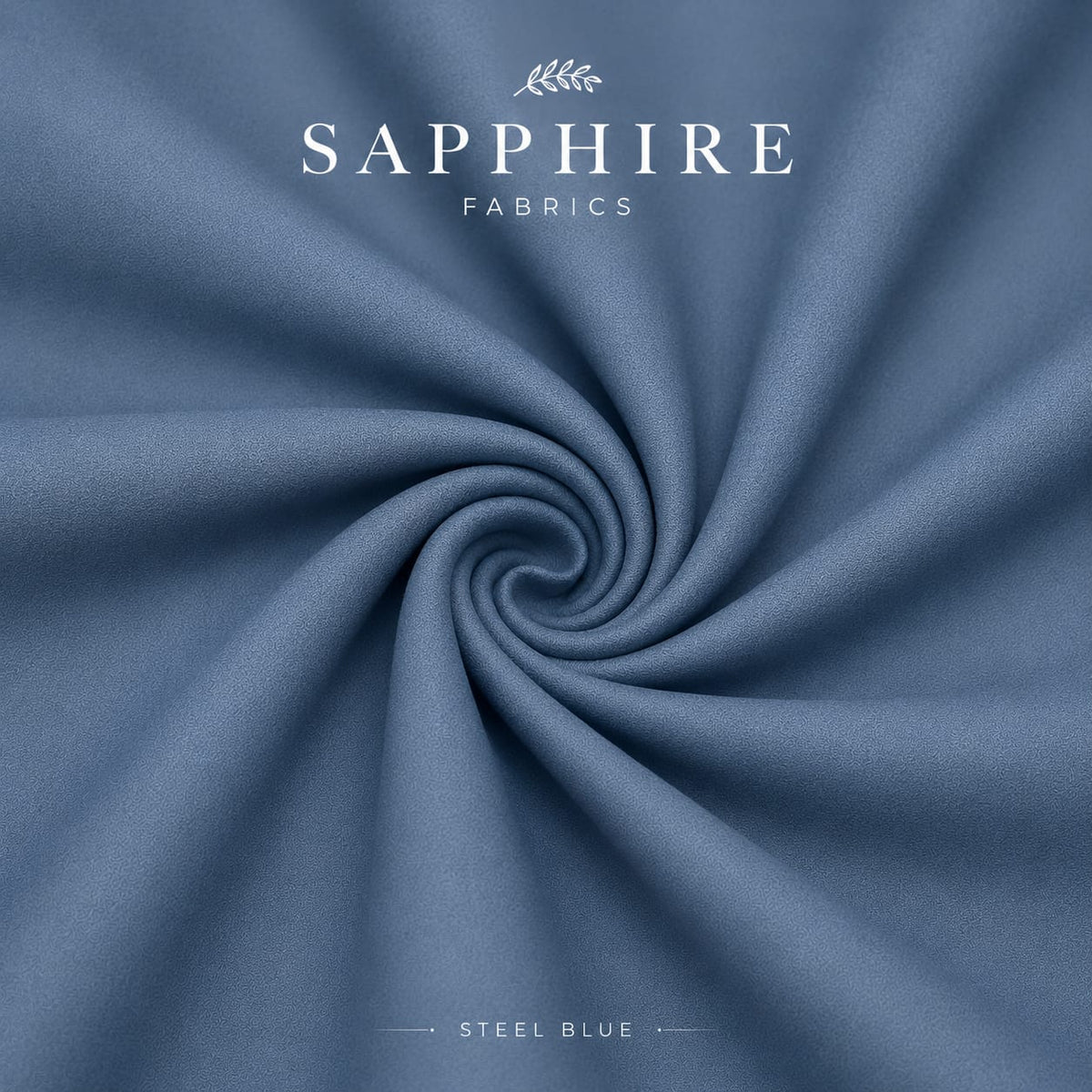 Sapphire Steel Blue Fabron Wash & Wear 80×80 Summer Fabric for Men – Premium Soft Lightweight Unstitched Suit | Wrinkle Resistant