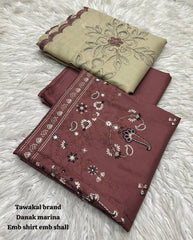 3 Piece khadar Baroque brand  Ladies Suit - 003