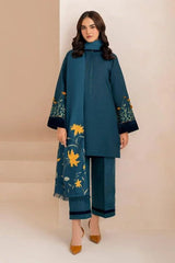 Premium Dhanak Embroidered Suit 3PC 25
