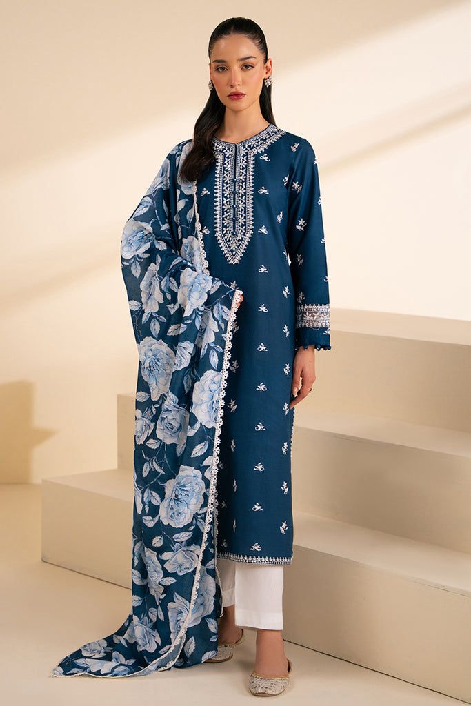 Premium Dhanak Embroidered Suit 3PC 23