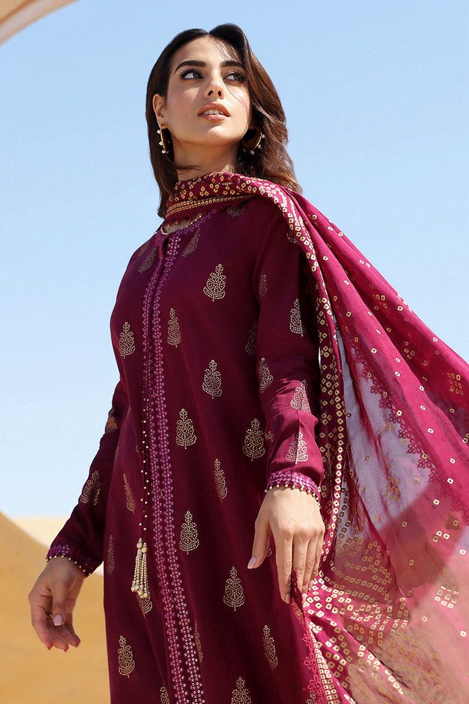 Premium Dhanak Embroidered Suit 3PC 20