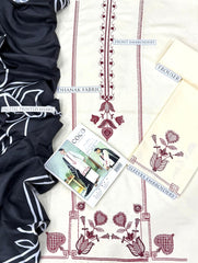 Premium Dhanak Embroidered Suit 3PC - 15