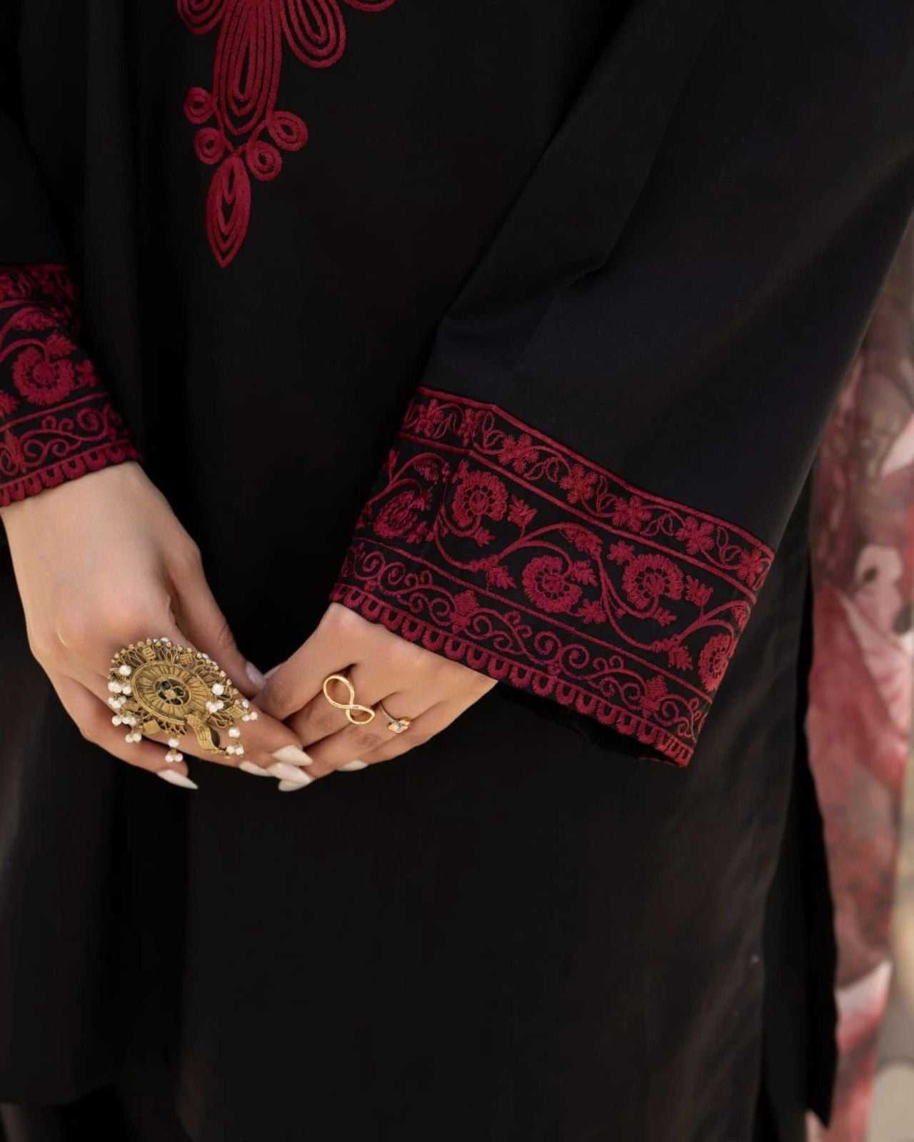 Premium Dhanak Embroidered Suit 3PC - 07