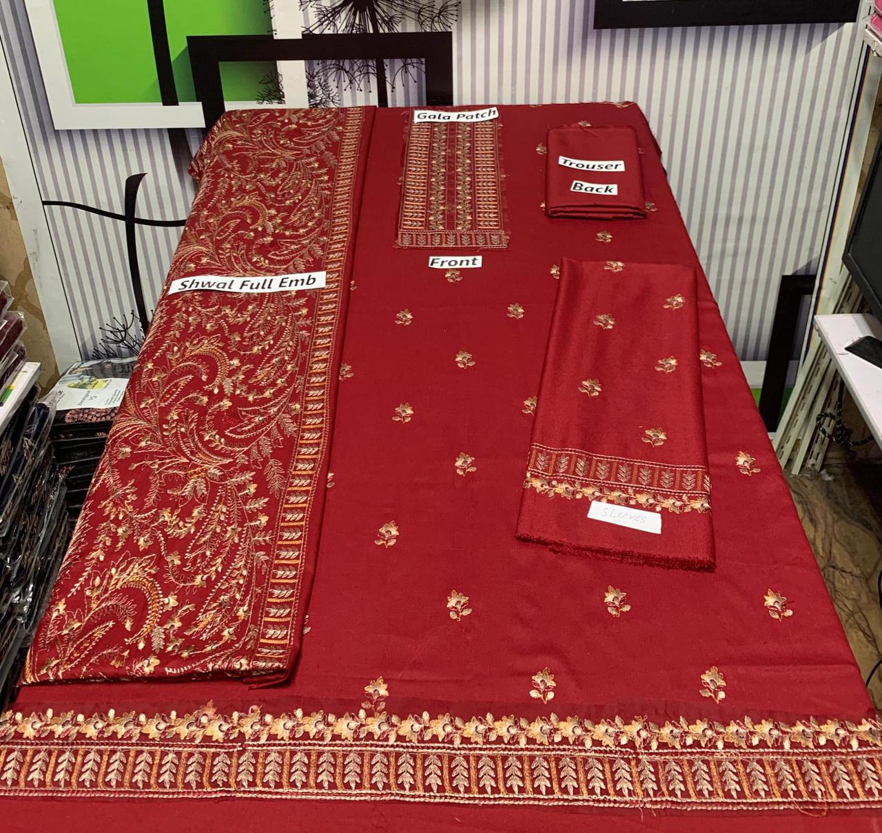 Breeze Winter 3-Piece Collection – Premium Dhenak Fabric-005