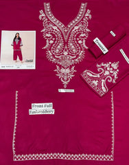 Premium Dhanak Embroidered Suit 2PC - 09