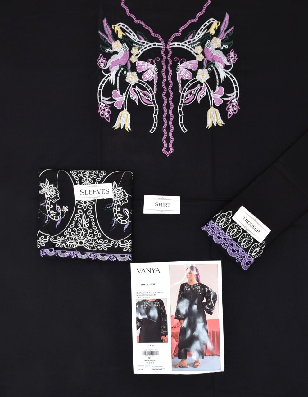 Premium Dhanak Embroidered Suit 2PC - 19