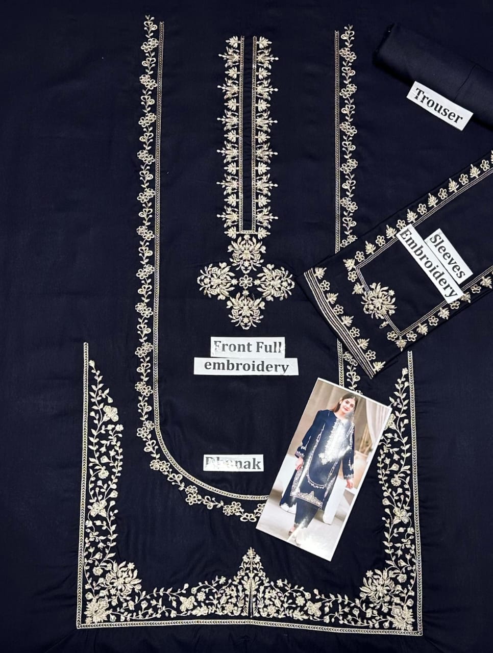 Premium Dhanak Embroidered Suit 2PC - 26