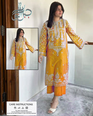 Premium Dhanak Embroidered Suit 2PC - 27