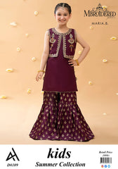 Maria B Kids 3 Peace Lawn Embroidered Unstitched Suit Vol 2