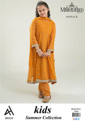 Maria B Kids 3 Peace Lawn Embroidered Unstitched Suit DD-08