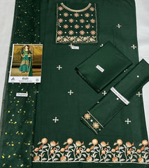 Maria B Kids 3 Peace Lawn Embroidered Unstitched Suit DD-06