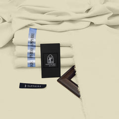 Four seasons sapphire wash n wear unstitched cream