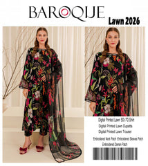 Premium Lawn 3PC Embroidered Suit 01