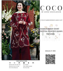 Premium Lawn 3PC Embroidered Suit 13