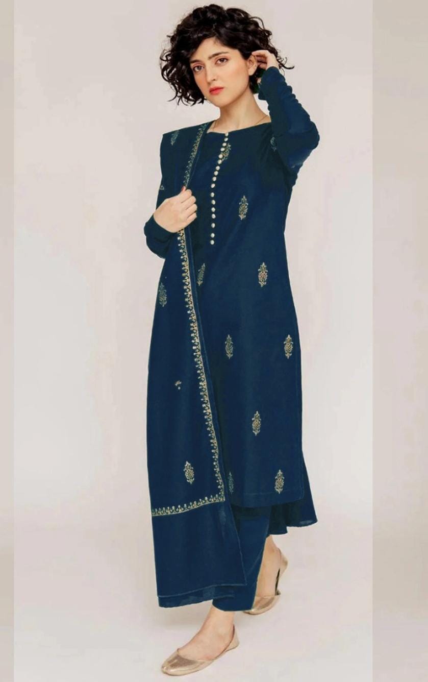 URGE Premium Airjet Lawn 3PC Embroidered Collection Lawn 06