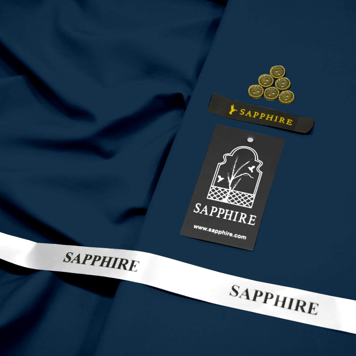 Four seasons sapphire wash n wear unstitched Zinc