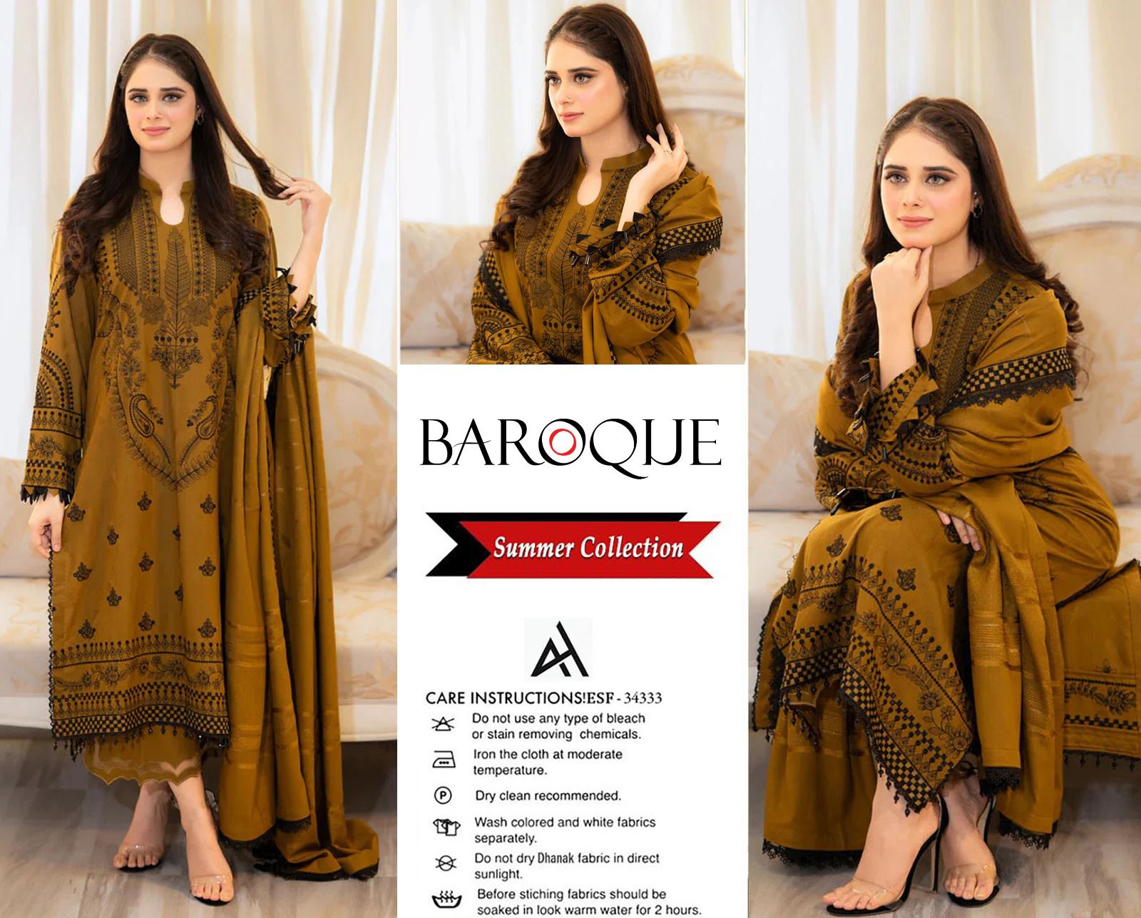Premium Airjet Lawn 3PC Embroidered Collection L003